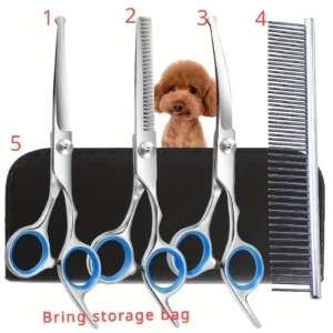 5-piece Professional Pet Beauty Scissors Set