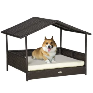 Wicker Dog House Outdoor